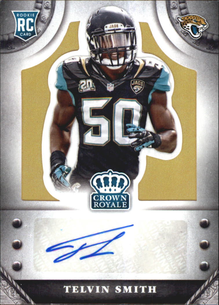 2014 Crown Royale Rookie Signatures Gold #STS Telvin Smith/49