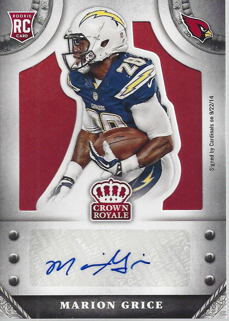 2014 Crown Royale Rookie Signatures Retail Red #SMG Marion Grice/25
