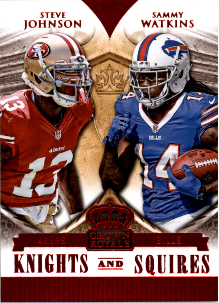 2014 Crown Royale Knights and Squires Red #KS15 Sammy Watkins/Steve Johnson