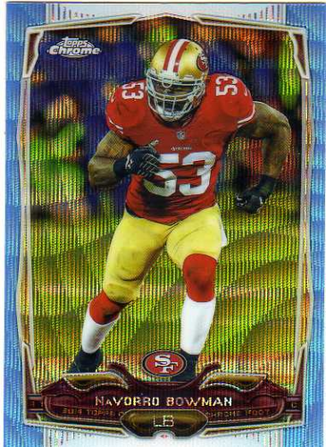 2014 Topps Chrome Blue Wave Refractors #20 NaVorro Bowman