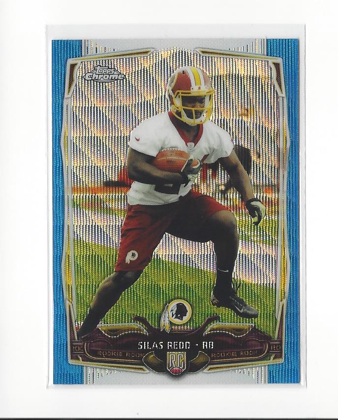 2014 Topps Chrome Blue Wave Refractors #194 Silas Redd