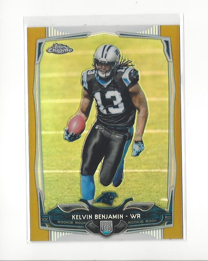 2014 Topps Chrome Gold Refractors #124 Kelvin Benjamin