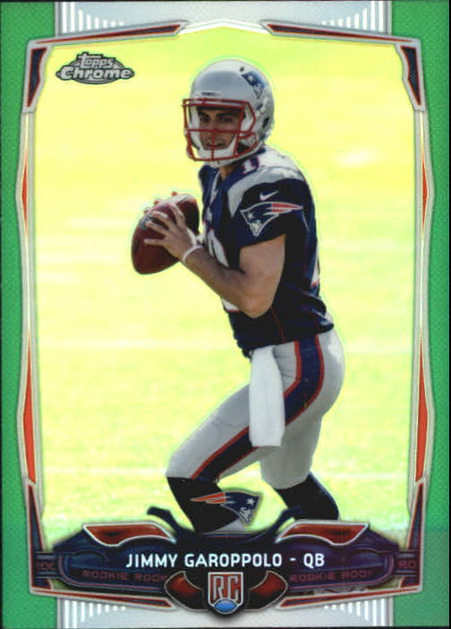 2014 Topps Chrome Green Refractors #150 Jimmy Garoppolo