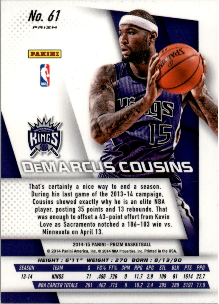 2014-15 Panini Prizm Prizms (argento) SCEGLI TU - Foto 46 di 152