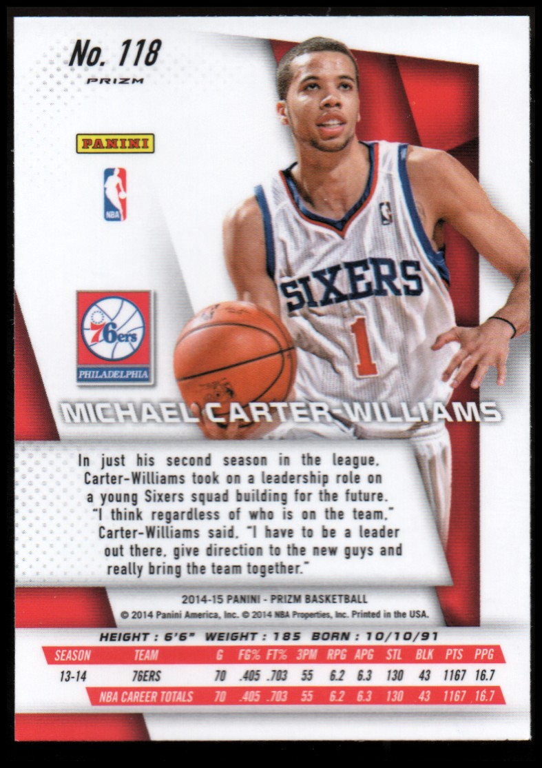 2014-15 Panini Prizm Prizms (argento) SCEGLI TU - Foto 78 di 152