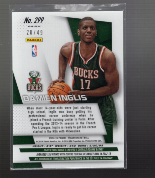 B3056- 2014-15 Panini Prizm Bk #s 1-300 +Inserts -You Pick- 15+ FREE US SHIP - Picture 450 of 457