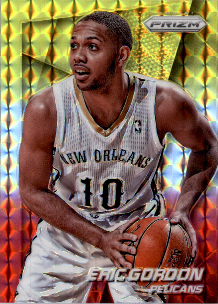 2014-15 Panini Prizm Prizms Yellow and Red Mosaic #23 Eric Gordon