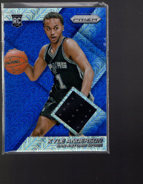 2014-15 Panini Prizm Jerseys Prizms Blue Mojo #91 Kyle Anderson