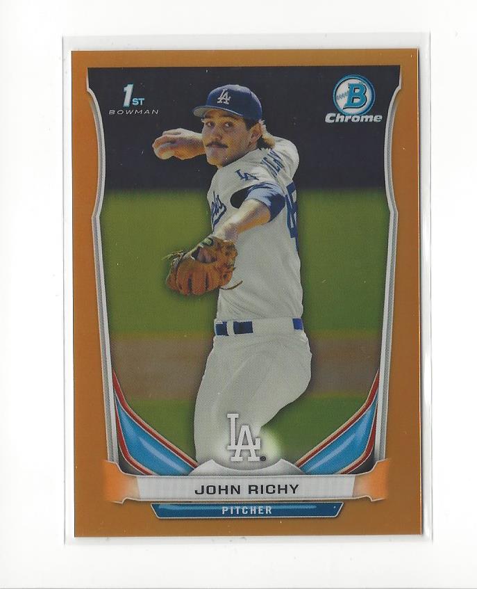2014 Bowman Chrome Draft Orange Refractors #CDP98 John Richy
