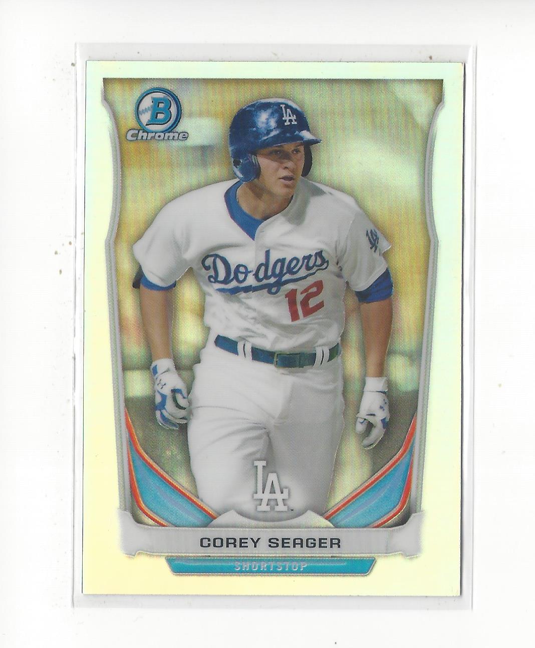 2014 Bowman Chrome Draft Top Prospects Refractors #CTP41 Corey Seager