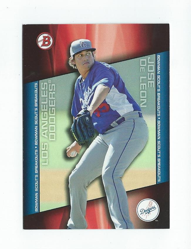 2014 Bowman Draft Scouts Breakout #BSBJD Jose De Leon