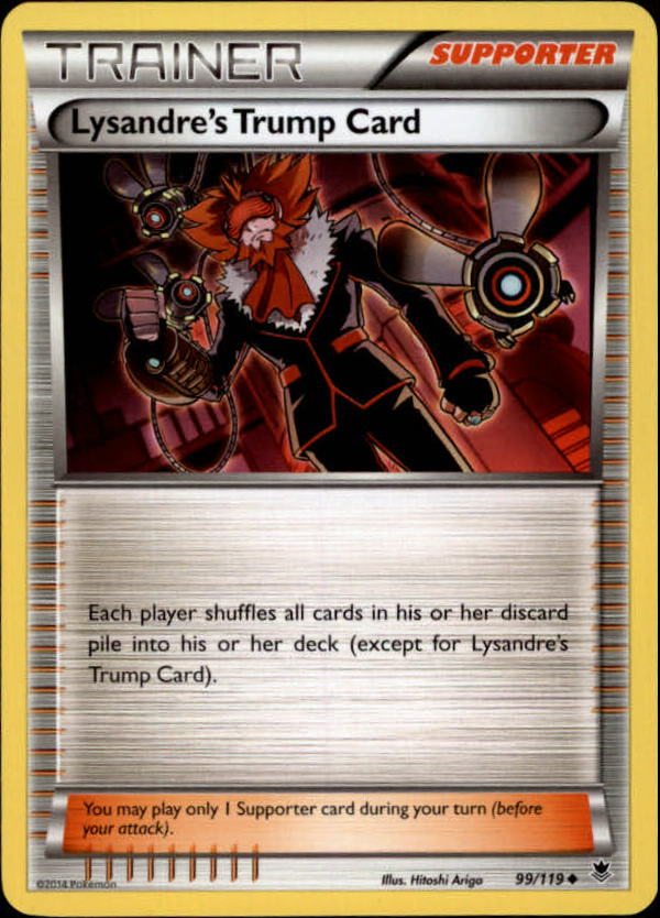 2014 Pokemon XY Phantom Forces #99 Lysandre's Trump Card U