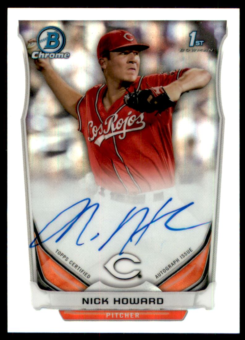 2014 Bowman Chrome Draft Draft Pick Autographs Refractors #BCANH Nick Howard