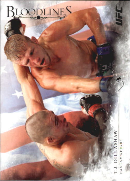 2014 Topps UFC Bloodlines Flag Parallel #37 TJ Dillashaw