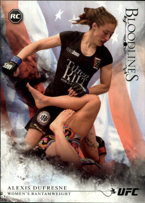 2014 Topps UFC Bloodlines Flag Parallel #43 Alexis Dufresne