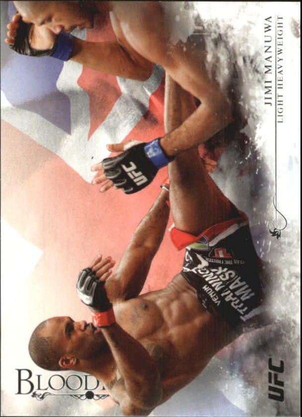 2014 Topps UFC Bloodlines Flag Parallel #93 Jimi Manuwa