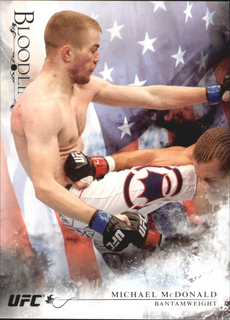 2014 Topps UFC Bloodlines Flag Parallel #97 Michael McDonald