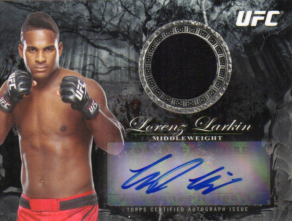2014 Topps UFC Bloodlines Autograph Relics #BARLL Lorenz Larkin