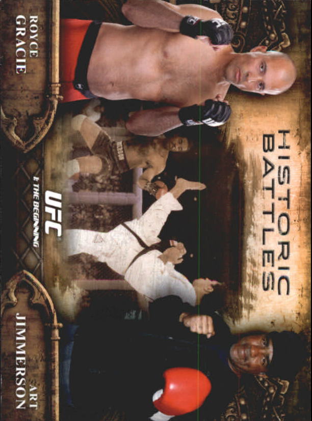 2014 Topps UFC Bloodlines Historic Battles #HB1 Royce Gracie/Art Jimmerson