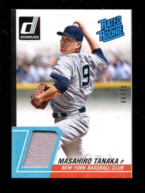 2014 Donruss Rated Rookie Materials #1 Masahiro Tanaka
