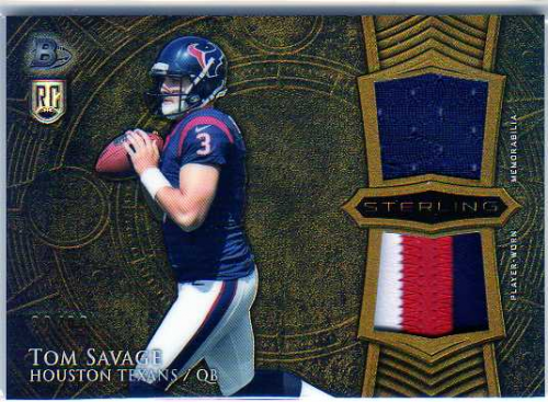 2014 Bowman Sterling Relics Gold Refractors #BSRDRTS Tom Savage