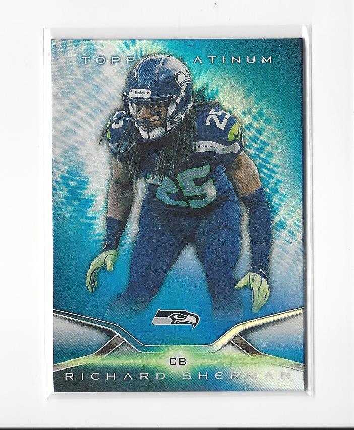 2014 Topps Platinum Football Blue Wave Refractor Parallel Singles - You Choose - Picture 12 of 159