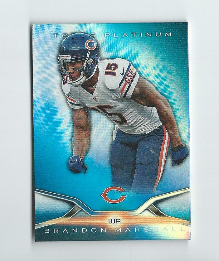 2014 Topps Platinum Football Blue Wave Refractor Parallel Singles - You Choose - Picture 48 of 159
