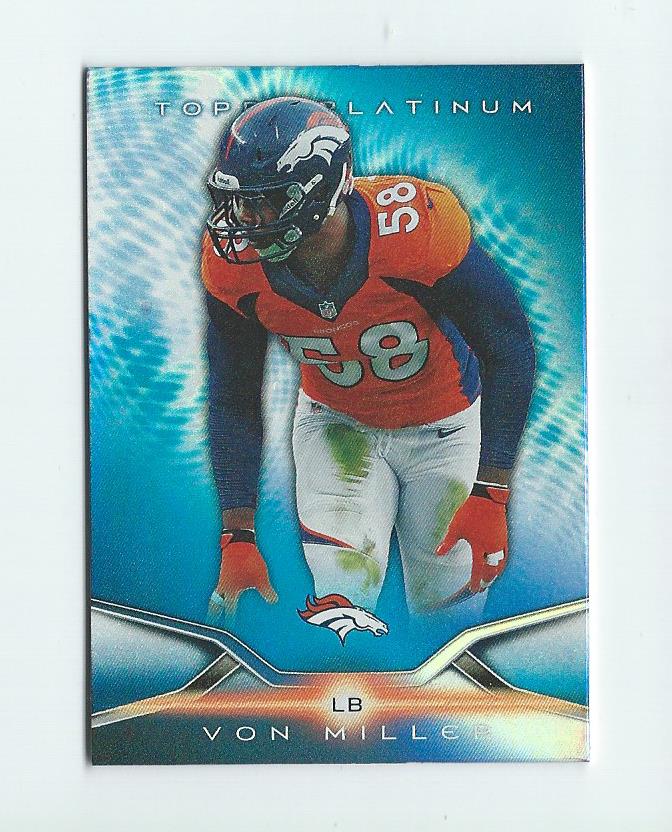 2014 Topps Platinum Football Blue Wave Refractor Parallel Singles - You Choose - Picture 127 of 159