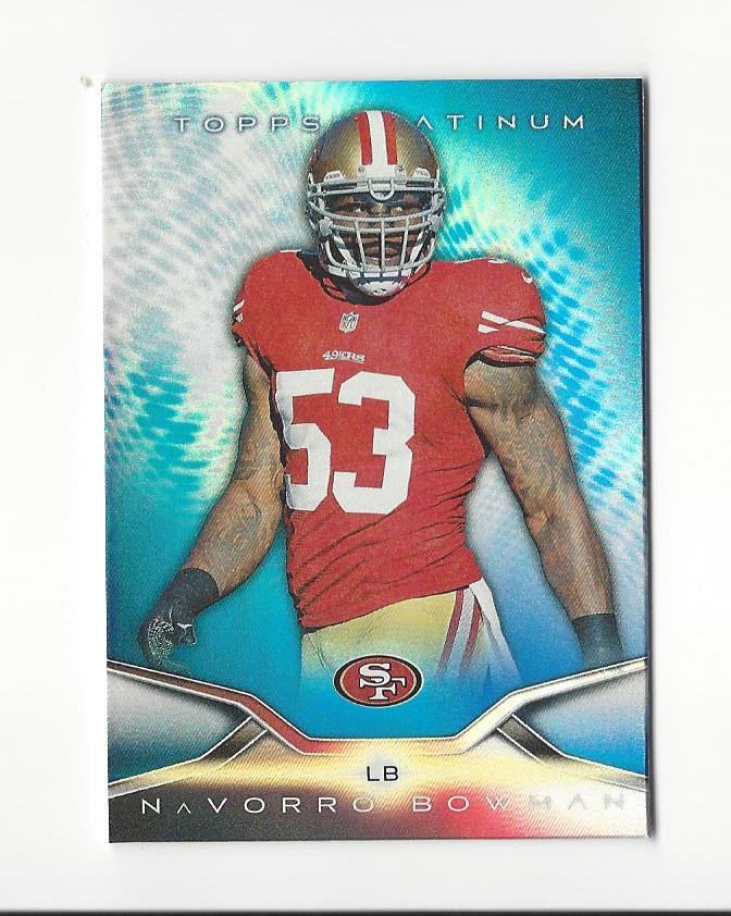 2014 Topps Platinum Football Blue Wave Refractor Parallel Singles - You Choose - Picture 152 of 159