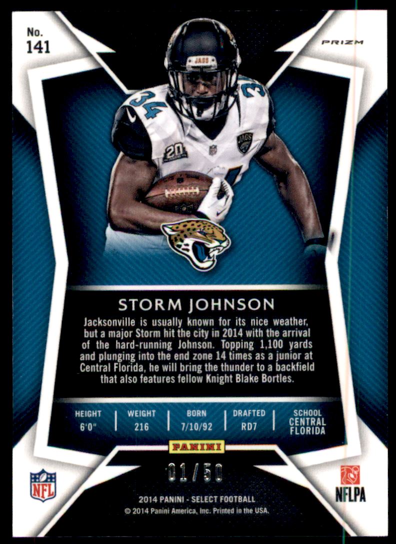 2014 Select Prizm Blue #141 Storm Johnson back image