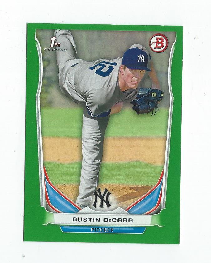 2014 Bowman Draft Green #DP60 Austin DeCarr
