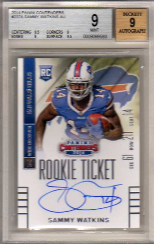 2014 Panini Contenders #237A Sammy Watkins AU RC/(ball in left arm)