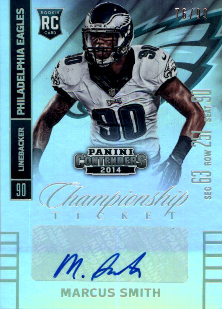2014 Panini Contenders Championship Ticket #157A Marcus Smith AU