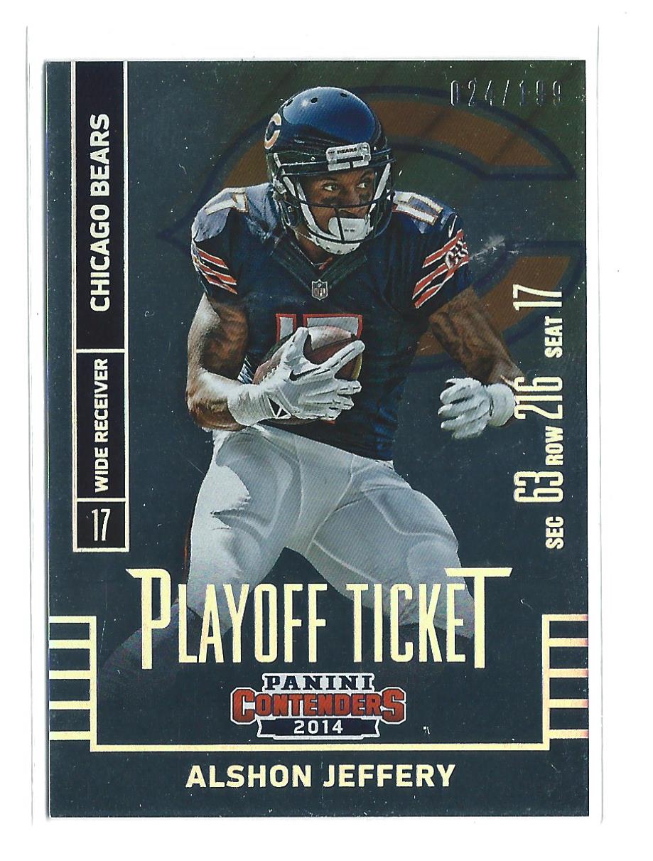 2014 Panini Contenders Playoff Ticket #6 Alshon Jeffery