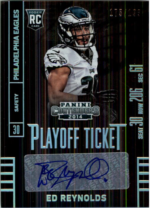 2014 Panini Contenders Playoff Ticket #127A Ed Reynolds AU
