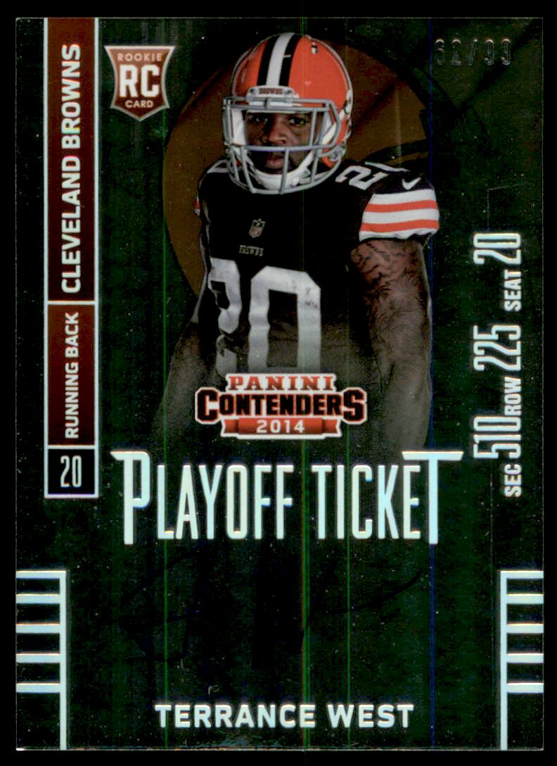 2014 Panini Contenders Playoff Ticket #230A Terrance West AU/99