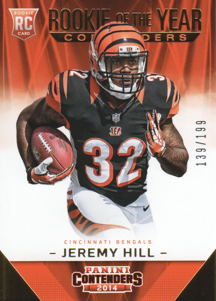 2014 Panini Contenders ROY Contenders Gold #ROY14 Jeremy Hill