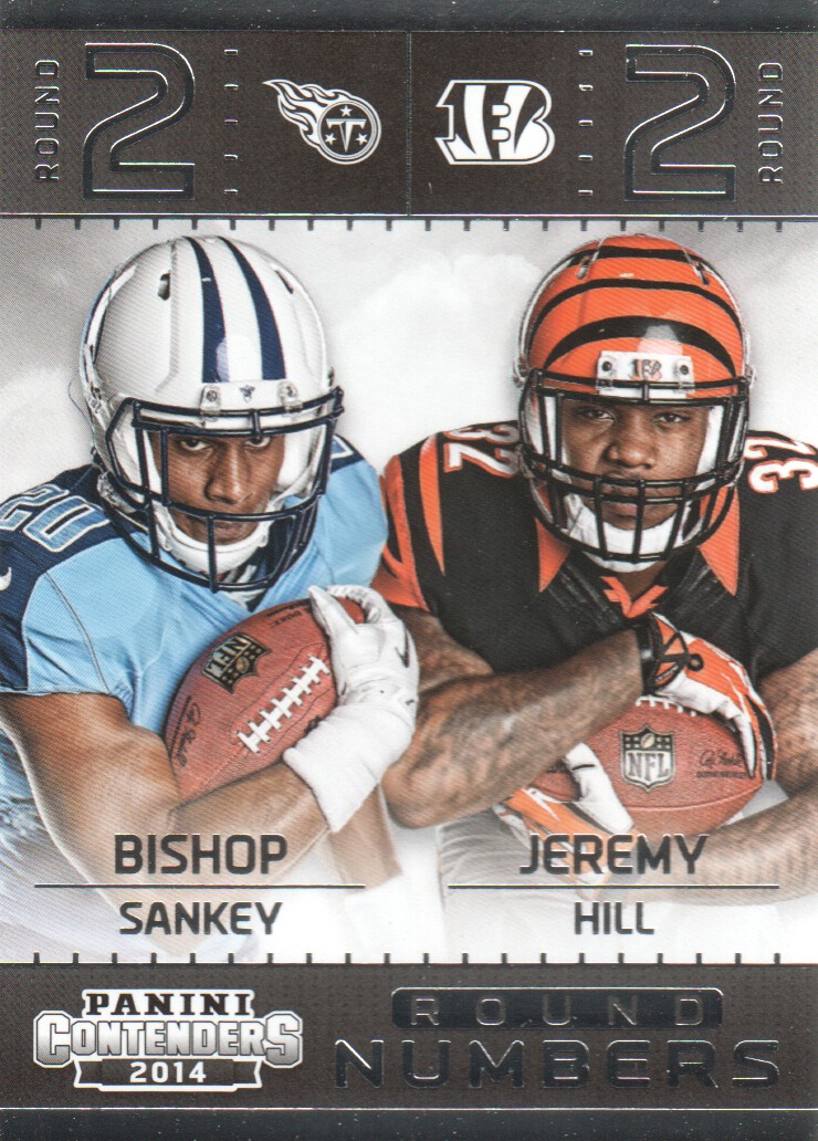 2014 Panini Contenders Round Numbers #20 Bishop Sankey/Jeremy Hill