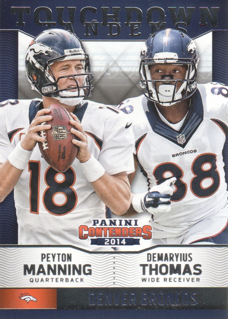 2014 Panini Contenders Touchdown Tandems #2 Peyton Manning/Demaryius Thomas