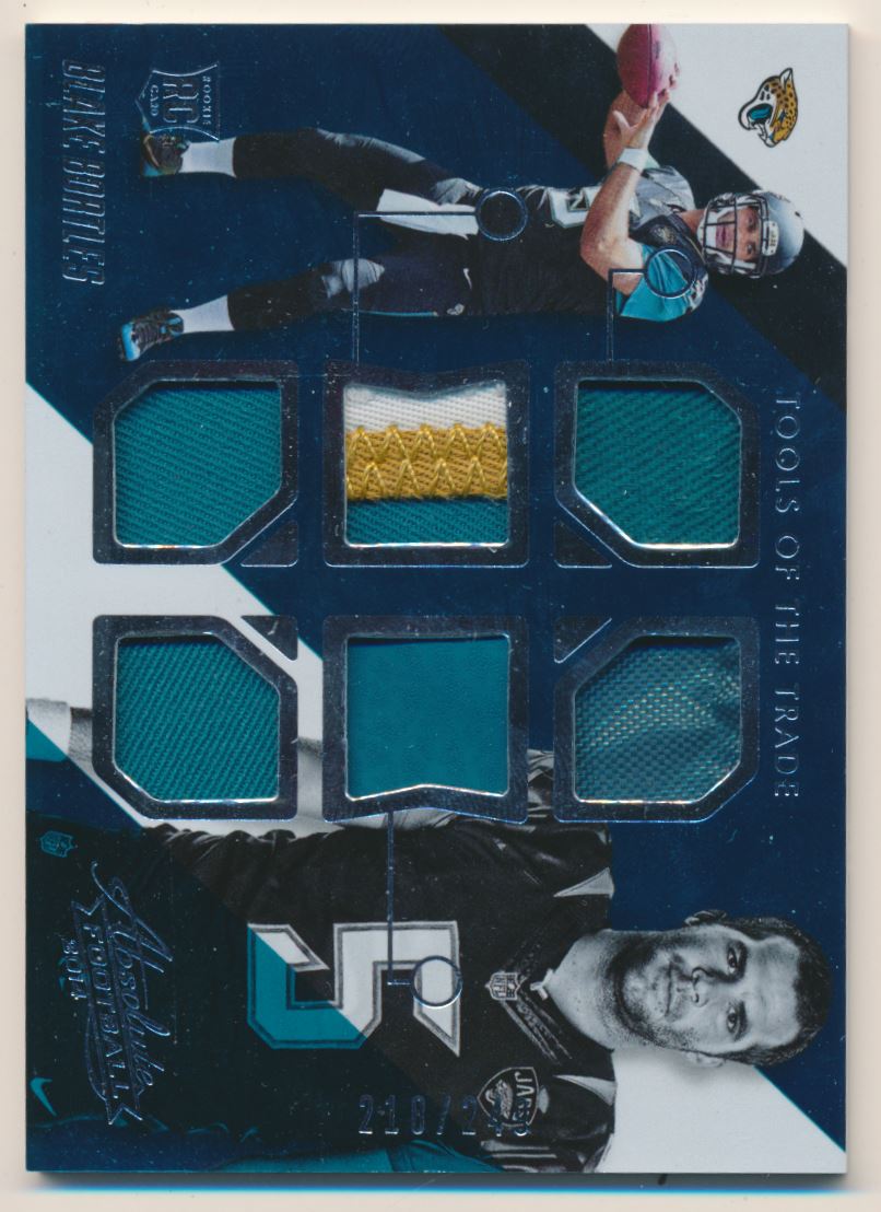 2014 Spectra Building Blocks Jerseys Blue Prizm /49 Blake Bortles Rookie RC