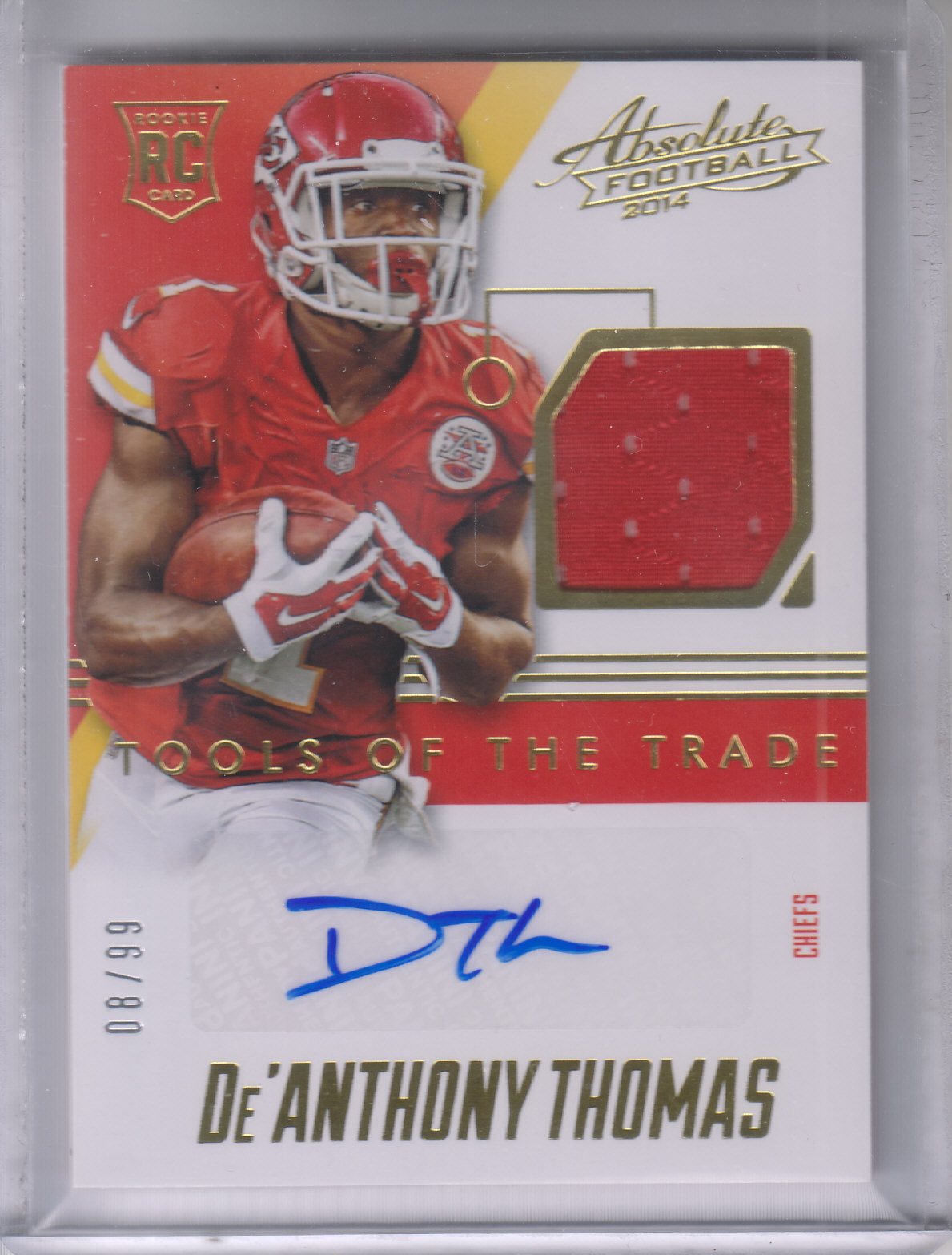 2014 Absolute Tools of the Trade Rookie Signatures #TTRSDT De'Anthony Thomas