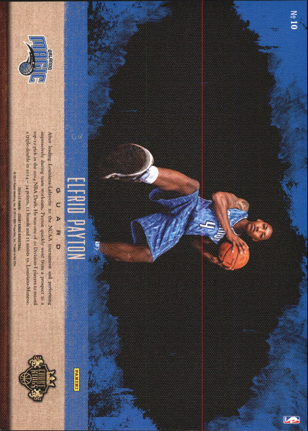 2014-15 Court Kings 5x7 Box Toppers Rookies #10 Elfrid Payton