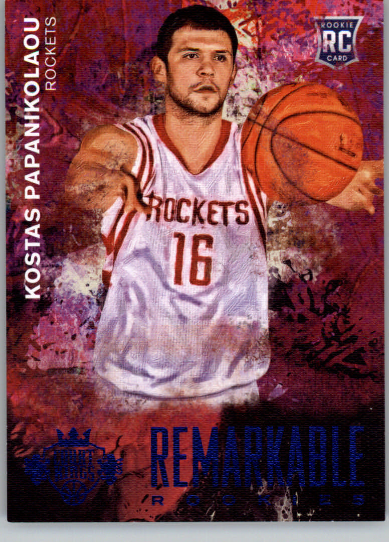 2014-15 Court Kings Remarkable Rookies Sapphire #17 Kostas Papanikolaou