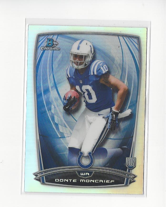 2014 Bowman Chrome Refractors #167 Donte Moncrief