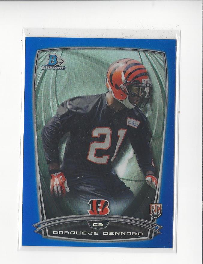 2014 Bowman Chrome Blue Refractors #189 Darqueze Dennard