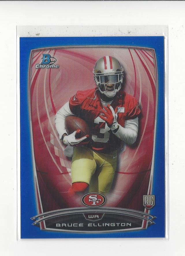 2014 Bowman Chrome Blue Refractors #207 Bruce Ellington