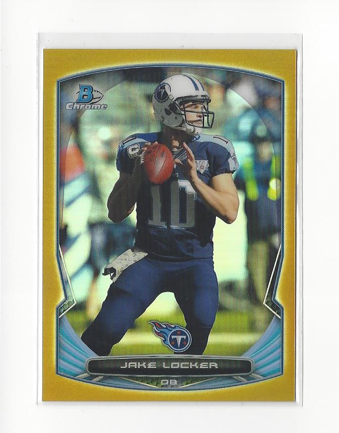 2014 Bowman Chrome Gold Refractors #34 Jake Locker