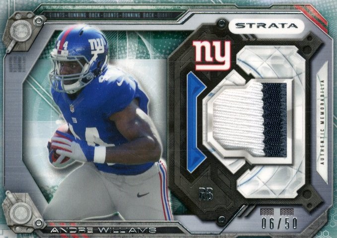 2014 Topps Strata Jerseys Emerald Patch #SRAW Andre Williams
