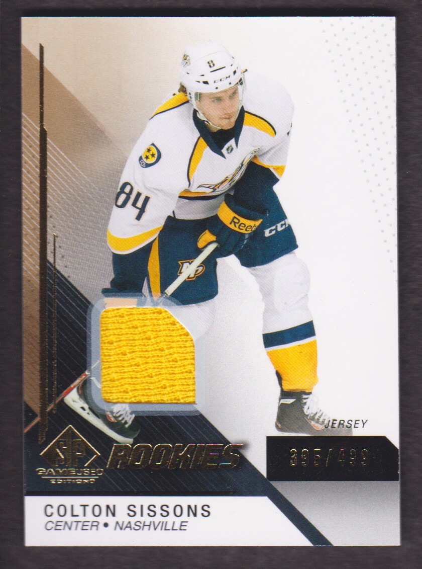 2014-15 SP Game Used Gold Jerseys #125 Colton Sissons