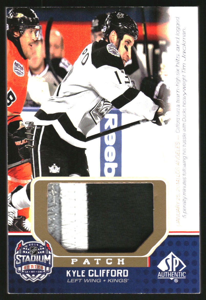 2014-15 SP Game Used Stadium Series Materials Patches #SSKC Kyle Clifford/99